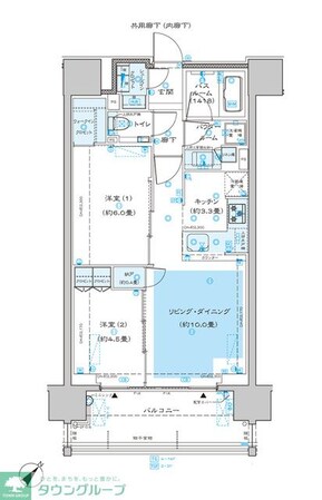 ディームス渋谷本町の物件間取画像